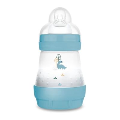 MAM Easy Start Anti-koliek fles 0+ maanden langzame doorstroming (160 ml) oceaan - fles ter vermindering van koliek en klachten van de baby - babyfles compatibel met borstvoeding