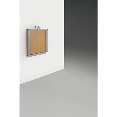 Technik Team ALG.532 Muna - Marco de Mesa para Mesa de Pared Plegable, Aluminio Lacado, Color Plateado