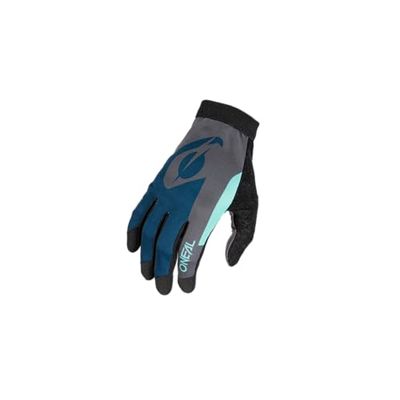 O'NEAL | Cycling-Glove | Motocross MX MTB DH FR Downhill Freeride | Our lightest & most comfortable glove, Nanofront®- hand section | AMX Glove | Adult | Blue Grey | Size S