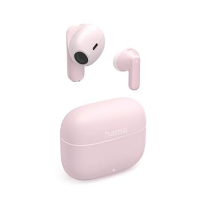 Hama Freedom Light II Bluetooth-hoofdtelefoon, TWS, oordopjes, spraakbediening, roze