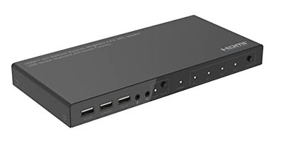 Switch 4x1 HDMI 2.0 18G 4k @ 60Hz KMA: toetsenbord muis speaker