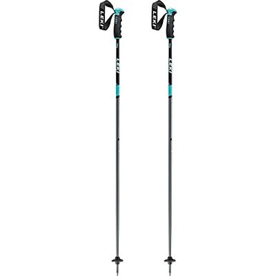 LEKI, Stick Unisex-Adulto, Canna di Fucile Nero-Turchese Chiaro, 1