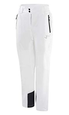 Black Crevice Ladies Ski Trousers, White, 18