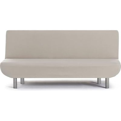 ECOMMERC3 Housse de canapé 3 Places clic-clac bi-élastique Universelle, Couleur Lin, Facile à Installer et à enlever, Protection Anti-Usure