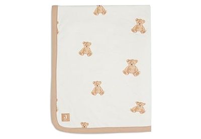 Jollein 513-522-66095 Couverture pour enfant avec fourrure d'ours en peluche blanche (100 x 150 cm)