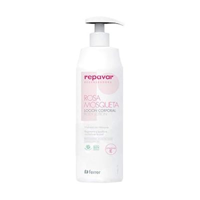 Repavar - Loção hidratante corporal - Fórmula com rosa mosquiteira e vitamina E - regenera e ajuda a restaurar a pele - hidratação térmica intensa, 500 ml