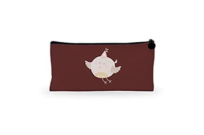 Bonamaison Digitally Printed Canvas Pencil Pouch with Zipper, Zipper Pencil Case for School, Canvas Pen Bag for Kids, Boys, Girls, 100% Cotton, Unisex, 1 Piece, 21x12 cm