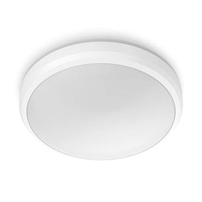 PHILIPS LED Lighting Plafoniera con LED integrato Doris, per esterni, IP54, 2700K, Bianca