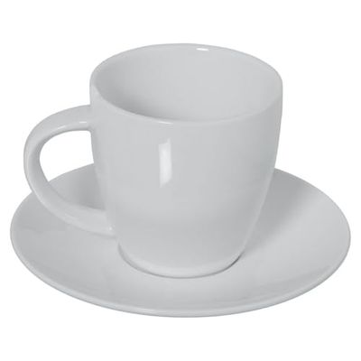 Alexandra House Living Set of 6 Porcelain Coffee Cups 180 ml
