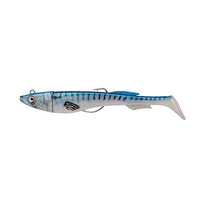 Berkley PowerBait Power Sardine, vishaak, zacht kunstaas, zeevissen, zoutwater zacht aas, minnow peddelstaart lokken voor baars, zeebaars, pollen, kabeljauw, paling, lening en lipvis, echte makreel,