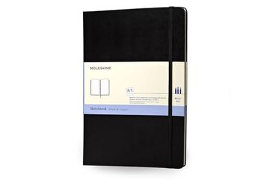 Moleskine - Carnet de Croquis - Papier Convient aux Crayons de Papier, Crayons à Dessiner, Marqueurs, Fusain, Stylos à Plume - Couverture Rigide, Format A4 21 x 29,7 cm - Couleur Noire - 96 Pages