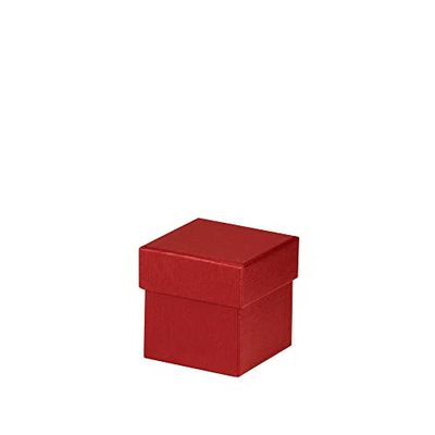 Rössler Boxline 13421453360 Square Cardboard Box 65 x 65 x 65 mm Red