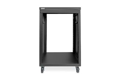 DIGITUS DN-48001 - Szafa rack audio - 19 cali - 16U - Uniwersalna szafa rack - Na akcesoria audio-video - Niezmontowana - Maks. obciążenie 136 kg - Z kółkami - Czarny