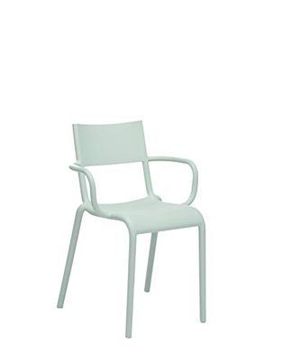 Kartell Generic A cadeira, verde sálvia, 52,5 x 52 x 79 cm, 2 unidades