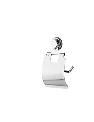 Compactor Bestlock Portarotolo Carta Igienica a Ventosa, Fino a 4 kg, Acciao Cromato Antiruggine, 14.8 x 3.3 x H. 22.5 cm, RAN4695