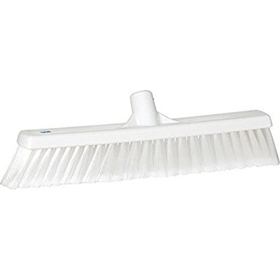 Vikan - Hygiène - Balai - Fibres souples à bout fendu - Blanc