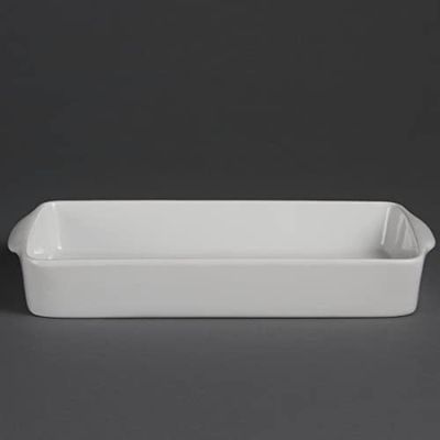 6 x Olympia białe naczynia podłużne do pieczenia 42 x 305 x 163 mm porcelanowa taca do naczyń pieczenia