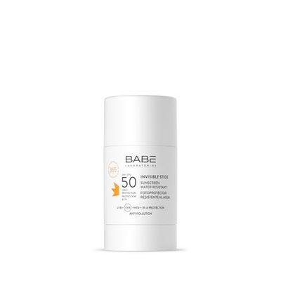 LABORATORIOS BABÉ - Fotoprotettore solare invisibile SPF 50 | Finitura invisibile | Applicazione facile | Formato stick | 30g