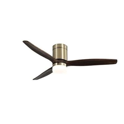 Ventilator, 20 W, DC, adelaar met lederen design, 3 vleugels van eiken, 6 snelheden, afstandsbediening en timer, afmetingen: 30,5 x 132 x 132 cm, ideaal voor elke ruimte.