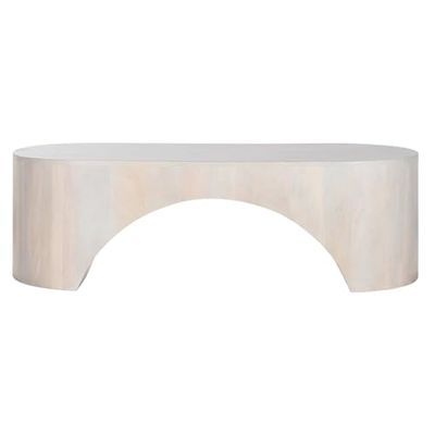 Salontafel met handgreep, 137 x 60 x 42 cm, wit