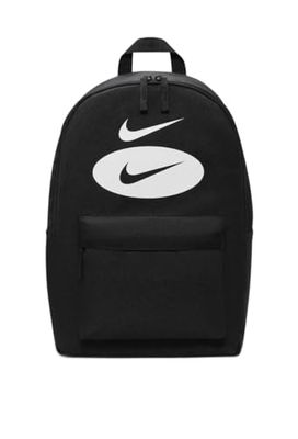 Nike Unisex – vuxen Heritage ryggsäck, svart/svart/summit vit, en storlek