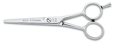 3 claveles Skool - Ciseaux à cranter pour coiffeurs, 5.5" Cranberry