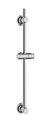Wenko 25462100 Asta per Doccia senza Foratura, con Supporto per Doccetta, Supporto a Parete Scorrevole, Cromato