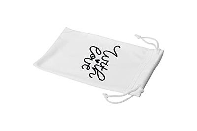 Bonamaison Imprimé Numériquement Lunettes Étui avec Cordon de Serrage, 100% Coton, Sac Lunettes, Pochette à Lunettes, 1 Pièce, Taille: 11x19 Cm