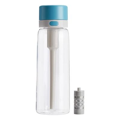 Amazon Basics - Bottiglia per acqua con filtro, in tritan privo di bisfenolo A, 660 ml (blu)