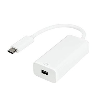 Logilink UA0360 Adaptador DE Cable DE VÍDEO 0,15 M USB Tipo C Mini Display Port Blanco