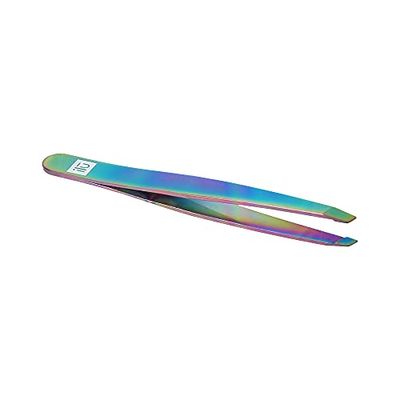 T4B ILU Professional Eyebrow Tweezers Stainless Steel 1pc (Rainbow)