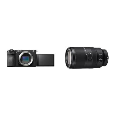 Sony Alpha 6700 Fotocamera mirrorless APS-C (autofocus basato sull'intelligenza artificiale, stabilizzazione d'immagine a 5 assi) + SEL70350G