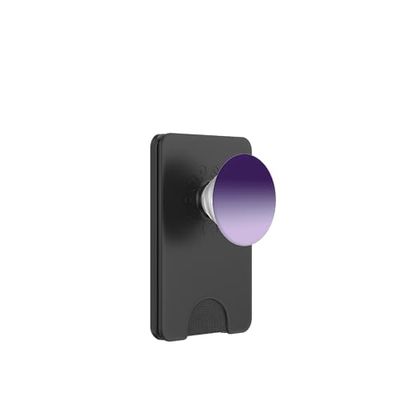 Impresión artística degradada estética de color morado y lavanda PopSockets PopWallet para MagSafe