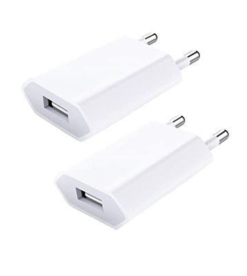TEMPO DI SALDI Paire De Chargeur USB Compact Parfait Pour Le Travail À La Maison Ou Voyage