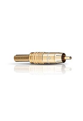 Oehlbach CJG 51 GO RCA-stekker voor kabeldoorsnede tot 5,5 mm goud, 4 stuks