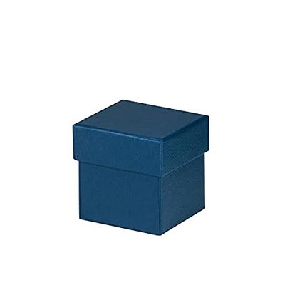 Rössler Boxline 13421453900 Square Cardboard Box 65 x 65 x 65 mm Navy Pack of 1