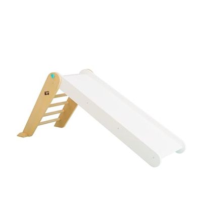 TP Toys, tobogán Plegable de Madera Estilo Pikler para Jugar en Interiores, Hecho de Madera certificada FSC, Ideal para Tiempo de Juego Activo y Desarrollo de Habilidades motoras, Juego Montessori