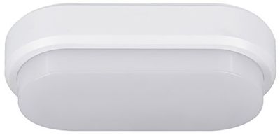 Müller-Licht Candeeiro LED de plafond para ambientes húmidos, plástico, Weiß, 20 x 10 x 5,5 cm, 8 watts 230 volts