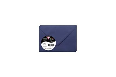 Clairefontaine - Ref 25740C - Pollen Envelopes (Pack of 20) - 75 x 100mm Sized, 120gsm Paper, Gummed Seal, Inkjet & Laser Printer Compatible, Acid Free - Night Blue