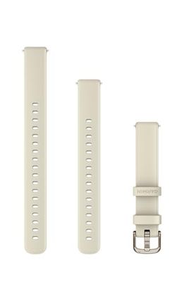 Garmin Correa Lily 2, 14 mm, Silicona Color Coco, Hebilla en Oro Crema