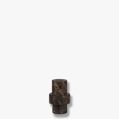 METTE DITMER - MARBLE candleholder, large - Brown