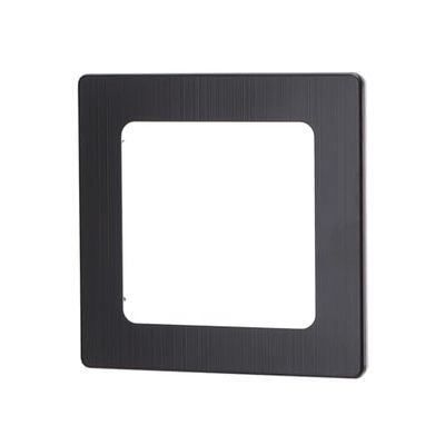 Targa da parete in alluminio tedesco/francese a 1 chiave, nera