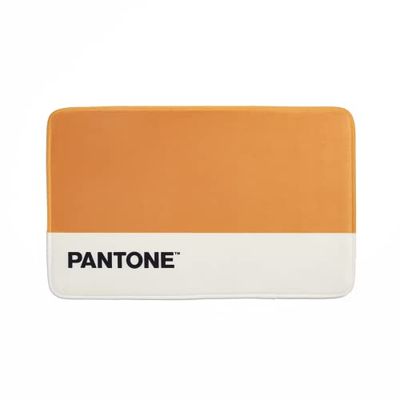 Pantone™ - Tappeto Bagno Antiscivolo in Memory Foam, Assorbente e Morbido con Retro Gommato - Tappetino Bagno Lavabile Ideale Anche come Tappeto Salotto Moderno e Tappeto Soggiorno, 80x50h cm, Ocra