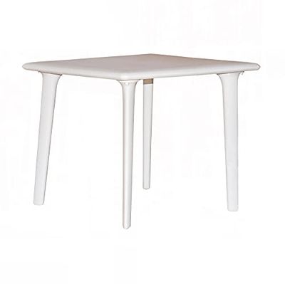 resol New Dessa Mesa Cuadrada Interior, Exterior 90x90 | jardín, terraza, balcón, Salon, Cocina, Comedor | diseño, Ligero, Multiusos | 2-4 Personas | Arena
