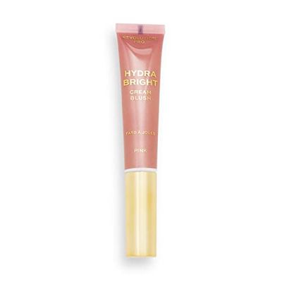 Revolution Beauty London Pro, Hydra Bright Cream Blusher, Contains Hyaluronic Acid and Vitamin E, Dewy Finish, Lightweight Formula, Pink, 12ml