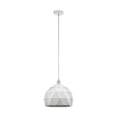 Eglo ROCCAFORTE iluminação de suspensão montagem flexível branco E27, iluminação de suspensão, montagem flexível, branco, branco, aço, II, 1 lâmpada, s