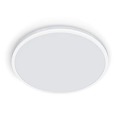 Plafonnier LED Philips Ozziet - Blanc - 18 W - 27 K - 3 positions différentes - Deux surfaces lumineuses
