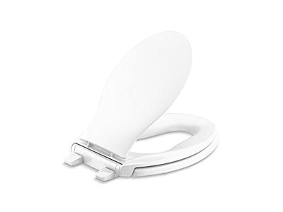 Kohler 4732-RL-0 Transitions Readylatch - Asiento de inodoro alargado de cierre silencioso, color blanco