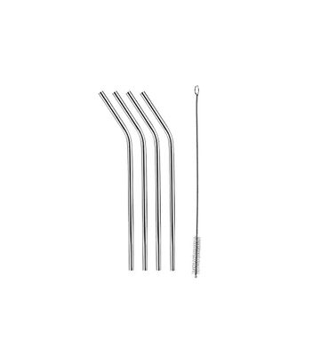Tescoma 308866 myDRINK 4 pz Cannucce in acciaio inox con spazzola per la pulizia