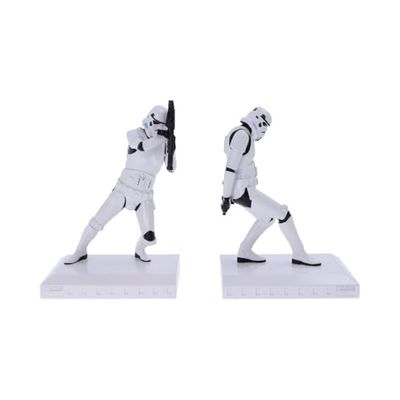 Nemesis Now Officieel gelicentieerde The Original Stormtrooper boekensteunfiguren, hars, wit, 18,5 cm